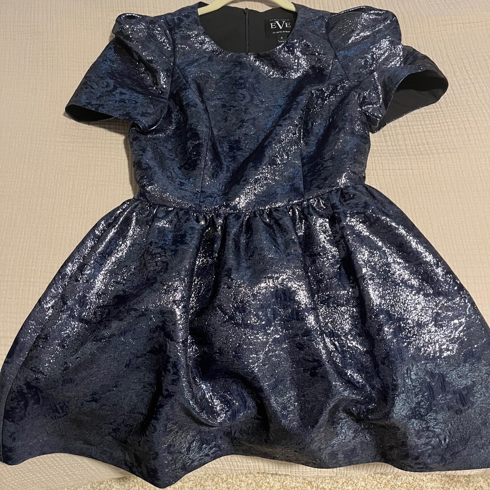 Black halo mini dress